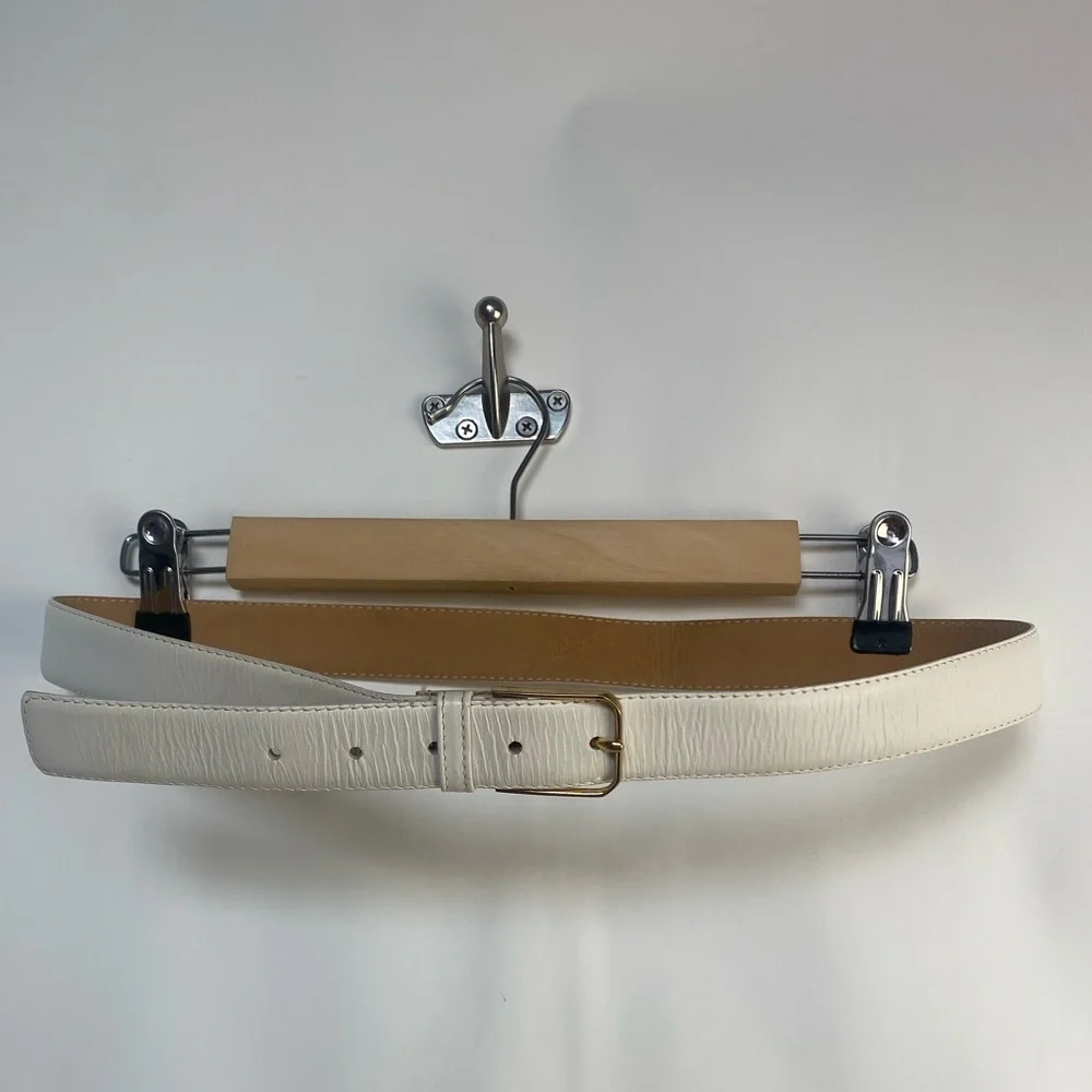 Vintage Burnished‎ Cowhide White belt